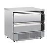Polar Refrigeration  U-Series Chłodziarko-zamrażarka z podwójną szufladą 4xGN