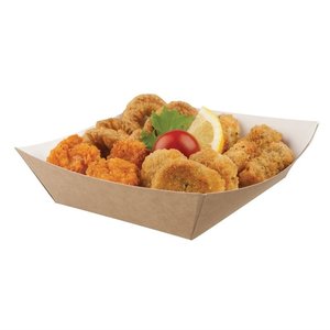 Colpac Compostable Kraft Food Trays Medium 148mm (Pack of 500) Colpac Compostable Kraft Food Trays Medium 148mm (Pack of 500)