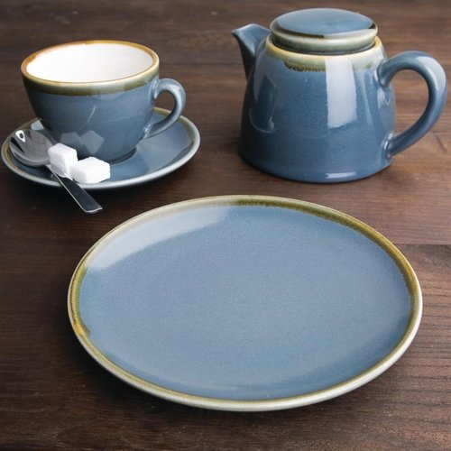 Olympia Shallow Plate, Ø178 mm, Kiln, Blue (Pack of 6) Olympia Shallow Plate, Ø178 mm, Kiln, Blue (Pack of 6)