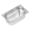 Vogue Stainless Steel Gastronorm Pan 1/4 100 mm