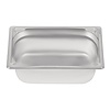 Vogue Stainless Steel Gastronorm Pan 1/4 100 mm