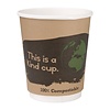 Fiesta Green Brown Compostable Coffee Cups Double Wall 227 ml (Pack of 500)