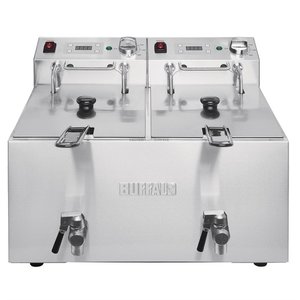 Buffalo 2-Tank Countertop Electric Fryer 2 x 8 L, 2x 2,9 kW Buffalo 2-Tank Countertop Electric Fryer 2 x 8 L, 2x 2,9 kW
