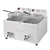 Buffalo 2-Tank Countertop Electric Fryer 2 x 8 L, 2x 2,9 kW Buffalo 2-Tank Countertop Electric Fryer 2 x 8 L, 2x 2,9 kW
