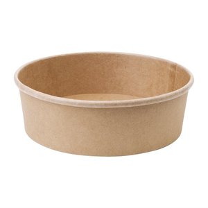 Fiesta Green Compostable Round Kraft Salad Bowls 750ml / 26oz (Pack of 300) Fiesta Green Compostable Round Kraft Salad Bowls 750ml / 26oz (Pack of 300)