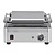 Buffalo Single Cast Iron Contact Grill, Grooved Grill Plate, 300 x 226 mm, 2,2 kW