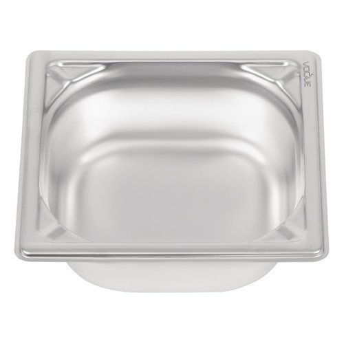 Vogue Stainless Steel Gastronorm Pan 1/6 65 mm