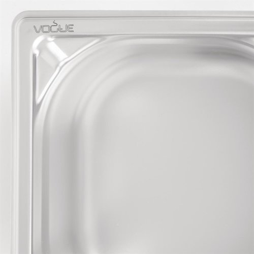 Vogue Stainless Steel Gastronorm Pan 1/6 65 mm