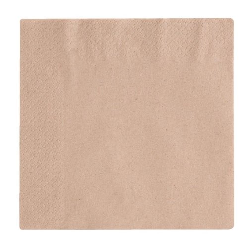 Vegware Compostable Unbleached Lunch Napkins 330mm (Pack of 2000) Vegware Compostable Unbleached Lunch Napkins 330mm (Pack of 2000)