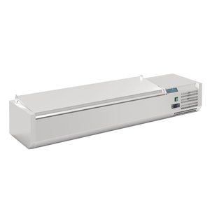 Polar Refrigeration  Top unit for storing ingredients 6x 1/4 GN, 110W, from 2 to 8°C with Stainless Steel Lid