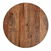 Bolero Round Table Top ø 600 mm, Dark Brown Laminated Wood