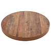Bolero Round Table Top ø 600 mm, Dark Brown Laminated Wood