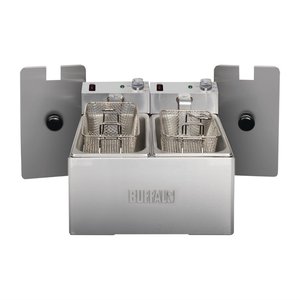 Buffalo 2-Tank Countertop Electric Fryer 2 x 3 L, 2x 2 kW