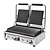 Buffalo Double Cast Iron Contact Grill, Smooth Bottom Plate, Top Grooved, 2x 210 x 226 mm, 2,9 kW