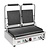 Buffalo Double Cast Iron Contact Grill, Smooth Bottom Plate, Top Grooved, 2x 210 x 226 mm, 2,9 kW