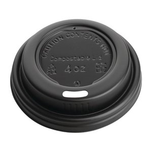 Fiesta Green Black Compostable Espresso Cup Lids 113 ml (Pack of 1000)