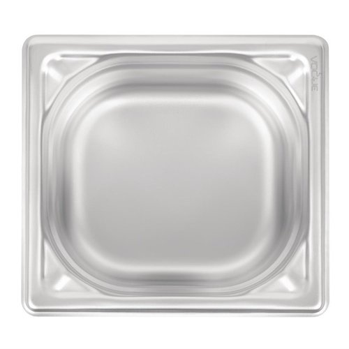 Vogue Stainless Steel Gastronorm Pan 1/6 100 mm