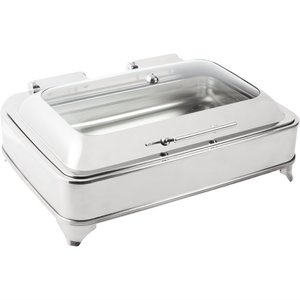 Olympia Electric Chafing Dish with a Glass Hinged Cover 8 L Olympia Electric Chafing Dish with a Glass Hinged Cover 8 L
