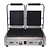 Buffalo Double Cast Iron Contact Grill, Grooved Grill Plate, 2x 210 x 226 mm, 2,9 kW