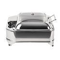 Olympia Electric Chafing Dish with a Glass Hinged Cover 6 L