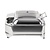 Olympia Electric Chafing Dish with a Glass Hinged Cover 6 L