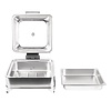 Olympia Electric Chafing Dish with a Glass Hinged Cover 6 L
