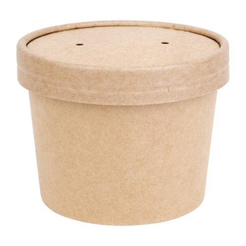 Fiesta Green Compostable Soup Containers 98mm 340ml / 12oz (Pack of 500) Fiesta Green Compostable Soup Containers 98mm 340ml / 12oz (Pack of 500)