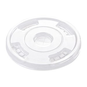 Fiesta Green Transparent Fiesta Compostable PLA Cold Cup Flat Lid (Pack of 1000) Fiesta Green Transparent Fiesta Compostable PLA Cold Cup Flat Lid (Pack of 1000)