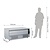 Polar Refrigeration  U-Series Single Drawer Counter Fridge Freezer 3xGN