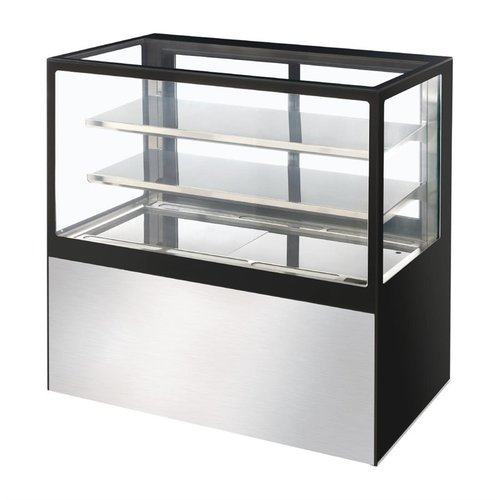 Polar Refrigeration  Refrigerated Display Rectangular, 385 L, from 2°C to 8°C, Stationary, Black-Silver Polar Refrigeration  Refrigerated Display Rectangular, 385 L, from 2°C to 8°C, Stationary, Black-Silver