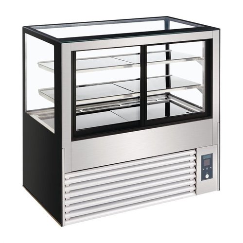 Polar Refrigeration  Refrigerated Display Rectangular, 385 L, from 2°C to 8°C, Stationary, Black-Silver Polar Refrigeration  Refrigerated Display Rectangular, 385 L, from 2°C to 8°C, Stationary, Black-Silver