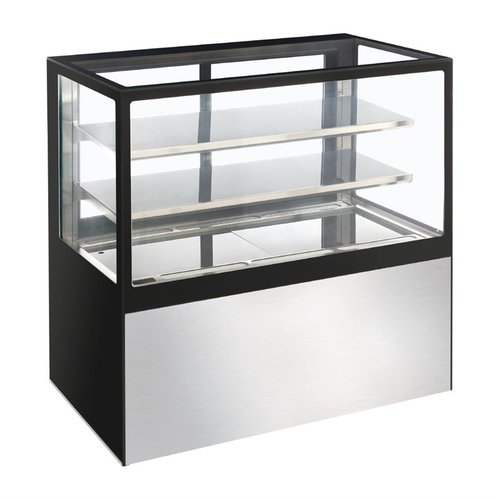 Polar Refrigeration  Refrigerated Display Rectangular, 385 L, from 2°C to 8°C, Stationary, Black-Silver Polar Refrigeration  Refrigerated Display Rectangular, 385 L, from 2°C to 8°C, Stationary, Black-Silver