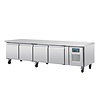 Polar Refrigeration  Four Door Refrigerated Table 420 L, from -2 °C to 8 °C, Side-Mounted Compressor