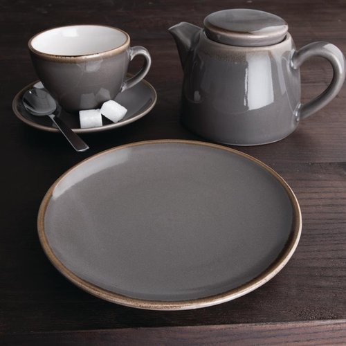 Olympia Talerz płytki, Ø178 mm, Kiln, szary (6 szt.)