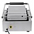Buffalo Single Cast Iron Contact Grill, Grooved Grill Plate, 210 x 226 mm, 1,5 kW