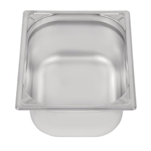 Vogue Stainless Steel Gastronorm Pan 1/2 150 mm Vogue Stainless Steel Gastronorm Pan 1/2 150 mm