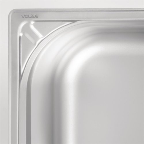 Vogue Stainless Steel Gastronorm Pan 1/2 150 mm Vogue Stainless Steel Gastronorm Pan 1/2 150 mm