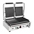 Buffalo Double Cast Iron Contact Grill, 1/2 Smooth 1/2 Grooved Plate, 210 x 226 mm, 2,9 kW