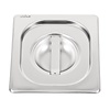 Vogue Stainless Steel Gastronorm Lid 1/6