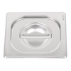 Vogue Stainless Steel Gastronorm Lid 1/6