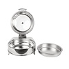 Olympia Round Electric Chafing Dish with a Glass Hinged Cover Olympia Round Electric Chafing Dish with a Glass Hinged Cover