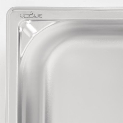 Vogue Stainless Steel Gastronorm Pan 1/3 65 mm Vogue Stainless Steel Gastronorm Pan 1/3 65 mm