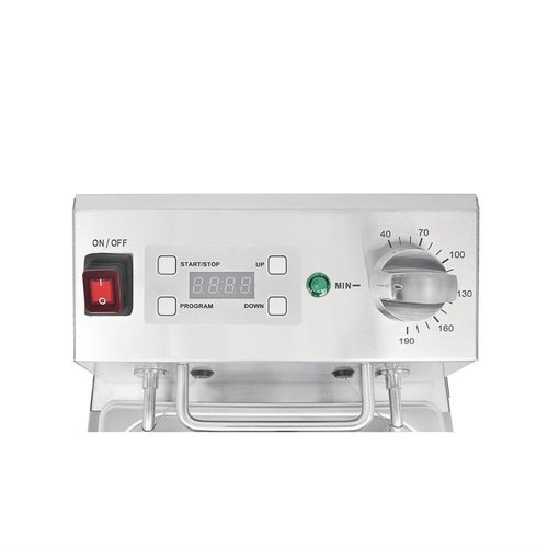 Buffalo Frytownica elektryczna nastawna 5 L, 2,8 kW z zegarem cyfrowym Buffalo Frytownica elektryczna nastawna 5 L, 2,8 kW z zegarem cyfrowym