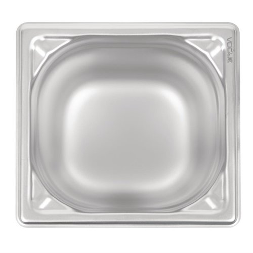 Vogue Stainless Steel Gastronorm Pan 1/6 150 mm Vogue Stainless Steel Gastronorm Pan 1/6 150 mm