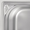 Vogue Stainless Steel Gastronorm Pan 1/6 150 mm Vogue Stainless Steel Gastronorm Pan 1/6 150 mm