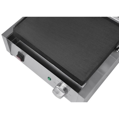 Buffalo Grill kontaktowy pojedyńczy żeliwny, płyta gładka, 300 x 226 mm, 2,2 kW