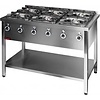XXLselect Gas Cooker with 6 Burners with Open Base, 42 kW