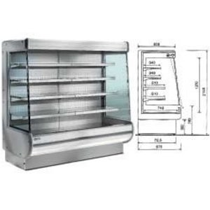 Diamond Wentylowany regał chłodniczy | 2000x975x(H)2100 | +4° +6°