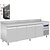 Diamond Four Door Refrigerated Table with Splashback 550 L, from -2 °C to 8 °C, Side-Mounted Compressor, Ventilated
