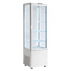 Resto Quality Cake Showcase Square, 235 L, from 0°C to 12°C, Stationary, with Led Lighting, White